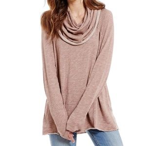 FP Beach Cocoon Cowl Neck Pullover Sweater EUC